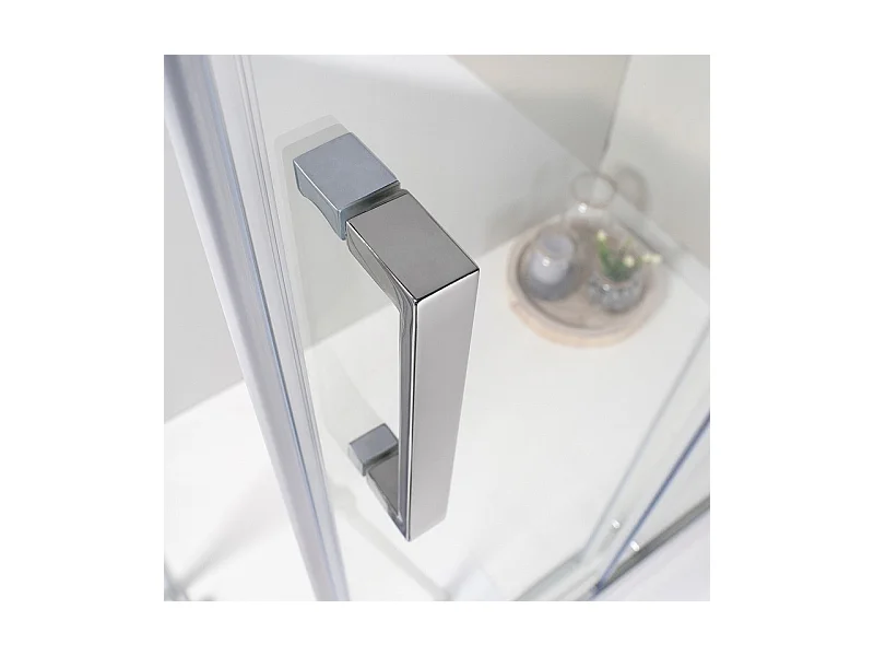 Cabina Box Doccia Angolare Elite 90 X 100 Cm Scorrevole Trasparente Cristallo Temperato 6 mm