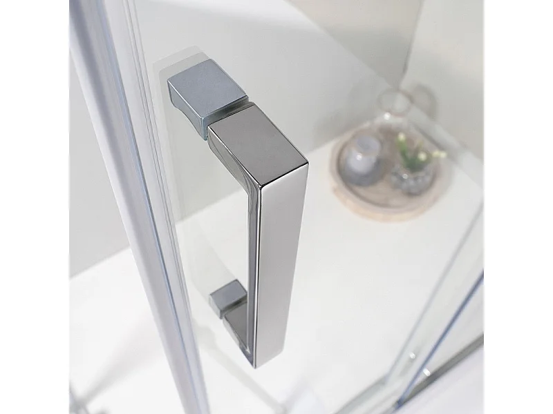 Cabina Box Doccia Angolare Elite 70 X 80 Cm Scorrevole Trasparente Cristallo Temperato 6 mm