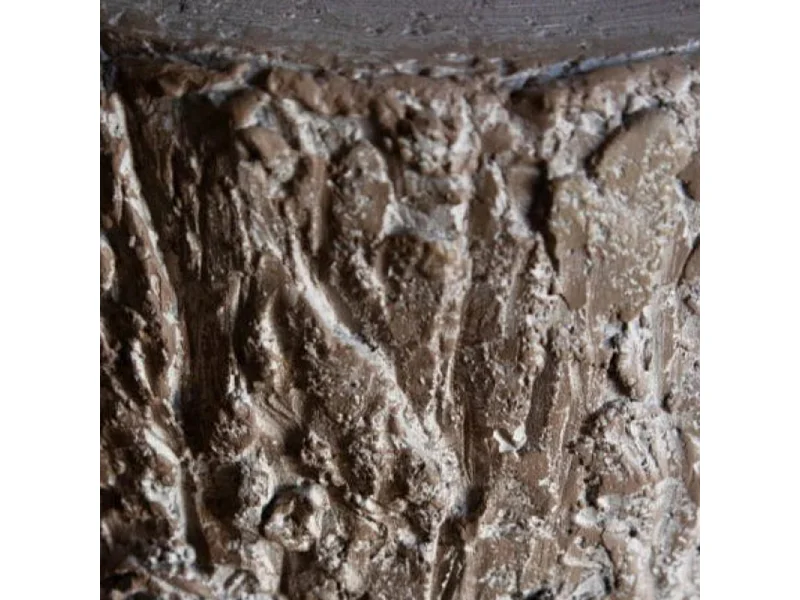 Base "Legnò" com efeito tronco para árvore de Natal com suporte metálico, 30 x 36 cm.