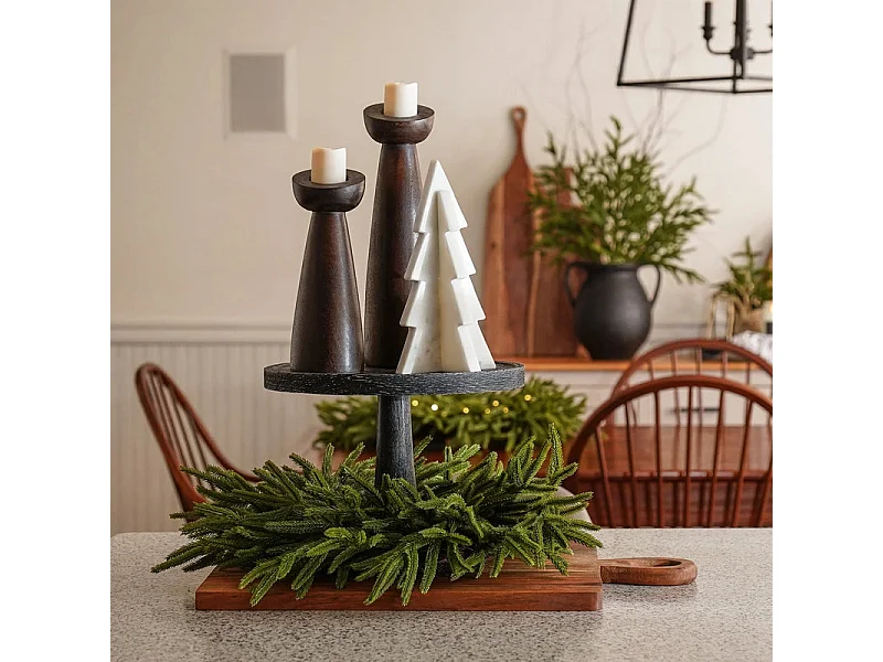 Guirnalda navideña de pino Norfolk "Liam" con efecto For Real Touch de Ø 60 cm