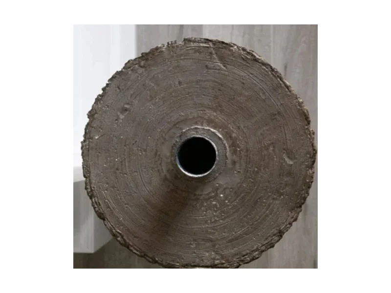 Base "Legnò" effet tronc pour sapin de Noël avec support en métal 31,5x45 cm h