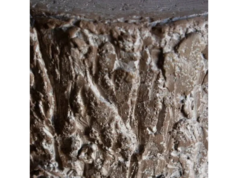 Base "Legnò" con efecto tronco para árbol de Navidad con soporte de metal 31,5x45 cm h