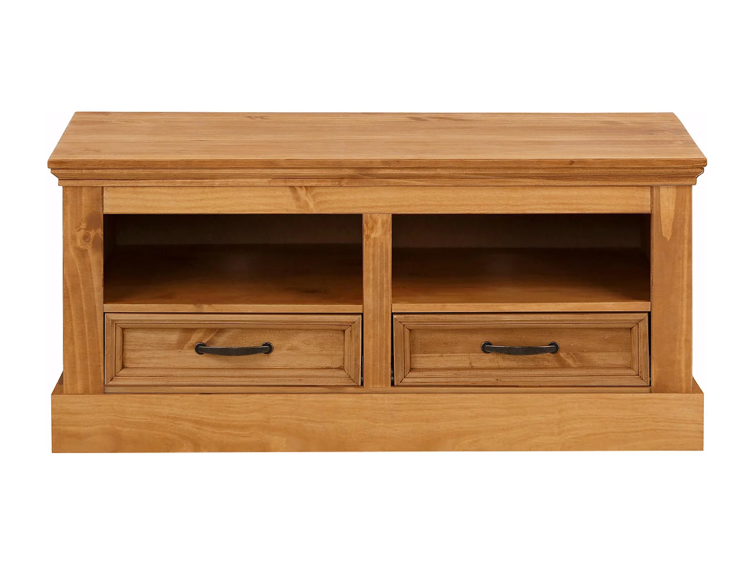 Selma | Banc avec 2 tiroirs teinté blanc