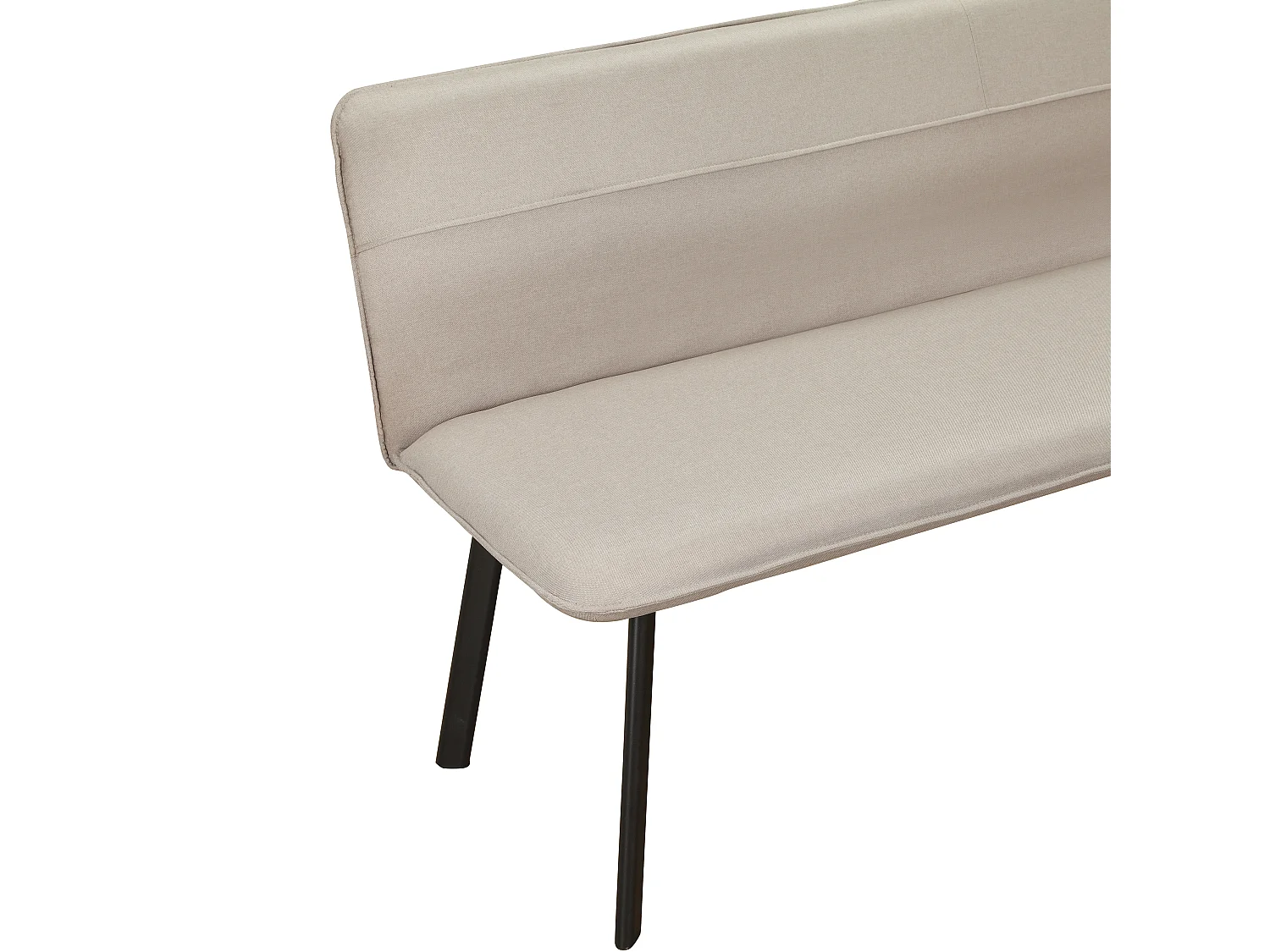 Taylor | Canapé 2 places avec 1 fauteuil inclinable électrique en tissu crème