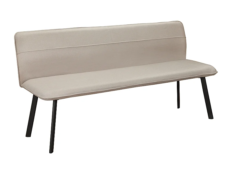 Taylor | Canapé 2 places avec 1 fauteuil inclinable électrique en tissu crème