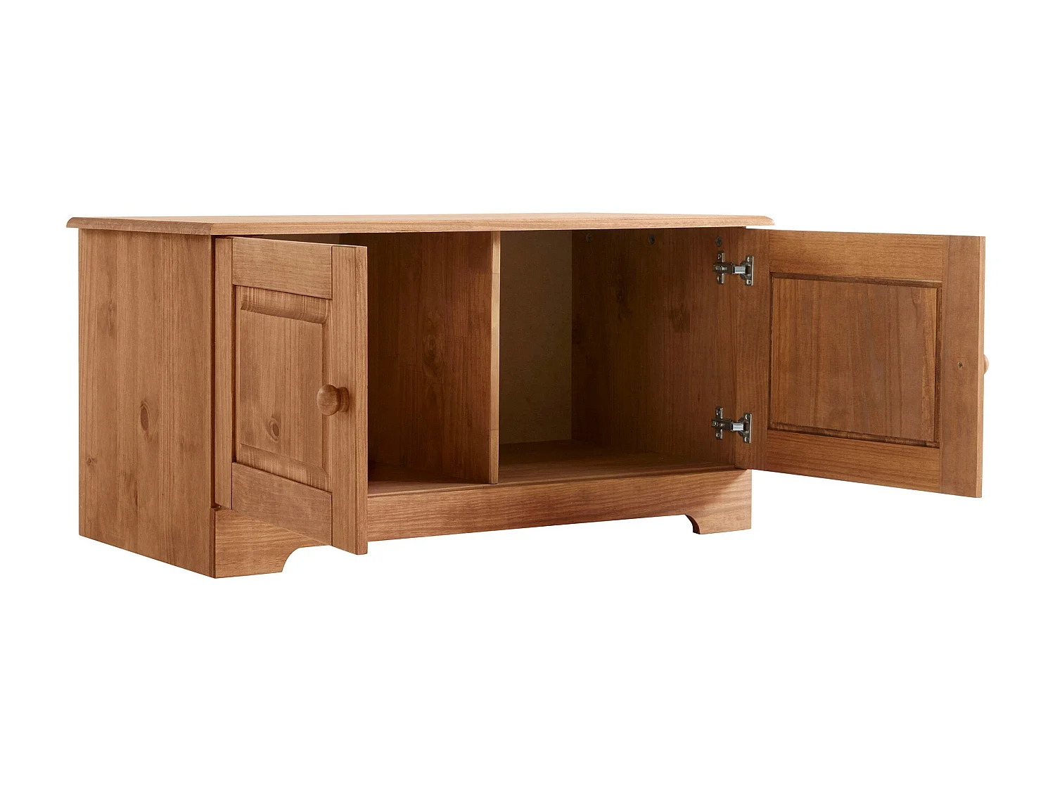 Lisa | Banc avec 2 portes en cire teintée