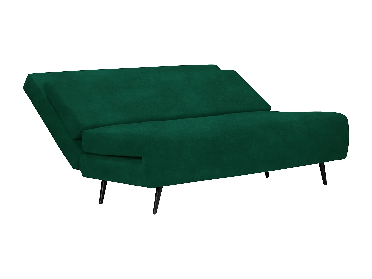 Mallory | Daybed with foldable function in velvet dark green