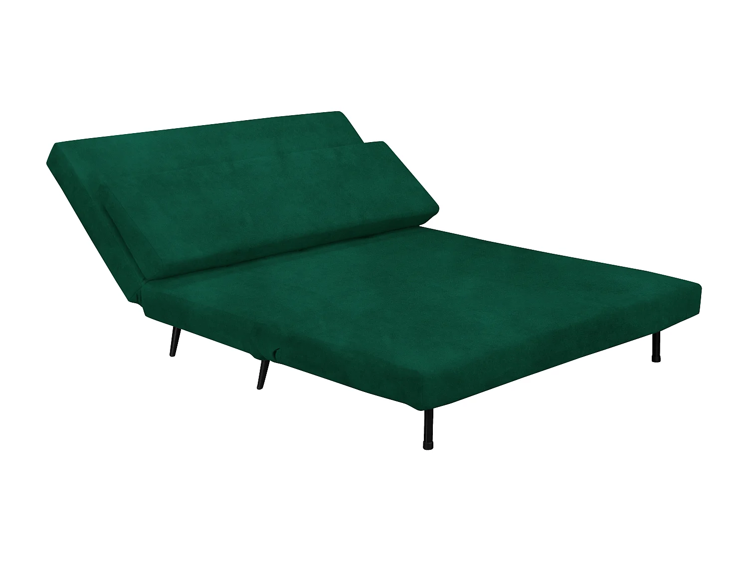 Mallory | Daybed with foldable function in velvet dark green