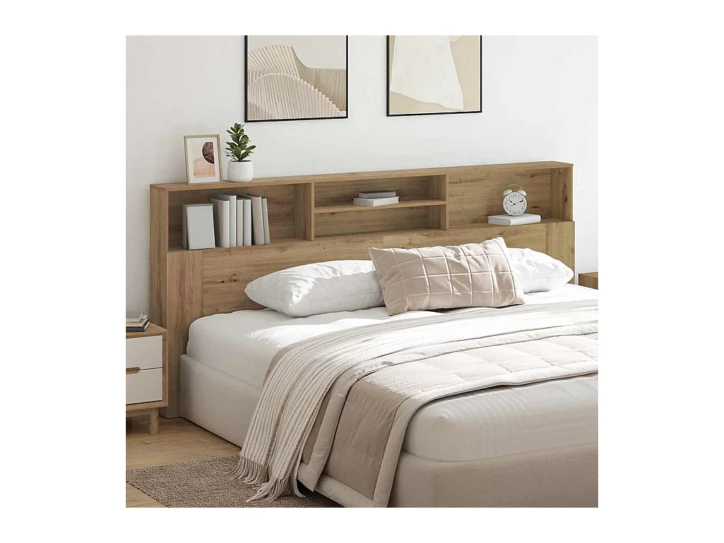 Tête de Lit chêne artisanal 220 x 19 x 101.5 cm