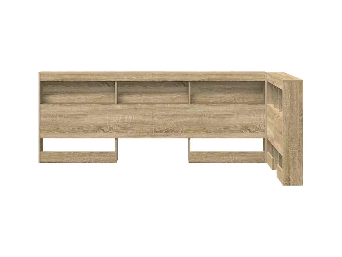 Tête de lit de rangement Chêne sonoma 80 cm Bois d'ingénierie