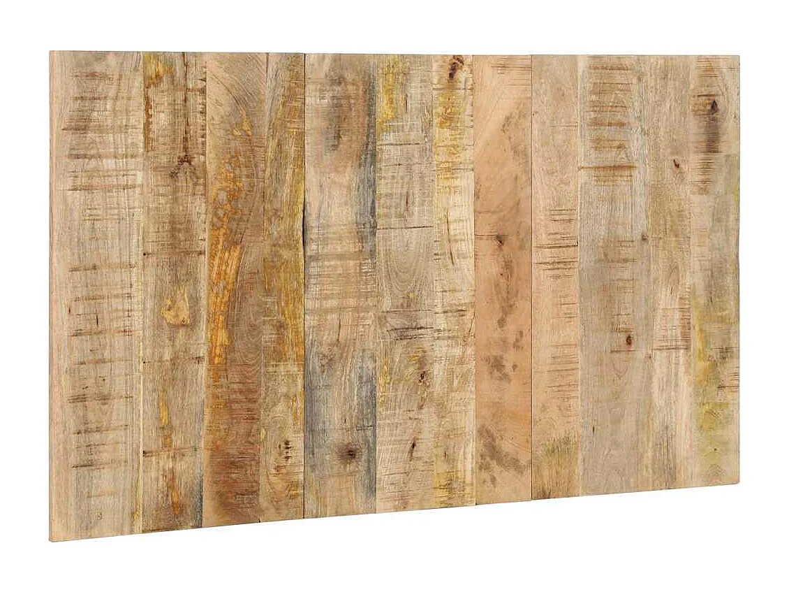Cabecero de cama 140 cm madera maciza de mango rugoso