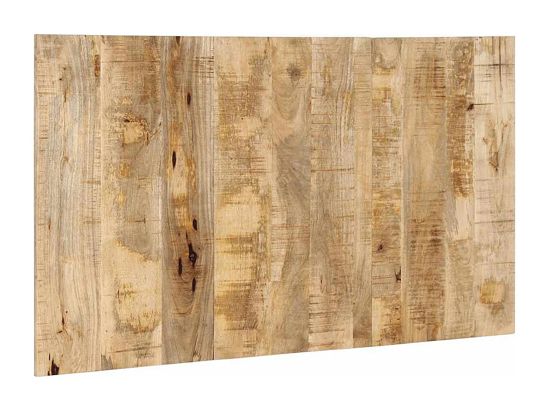 Cabecero de cama 140 cm madera maciza de mango rugoso