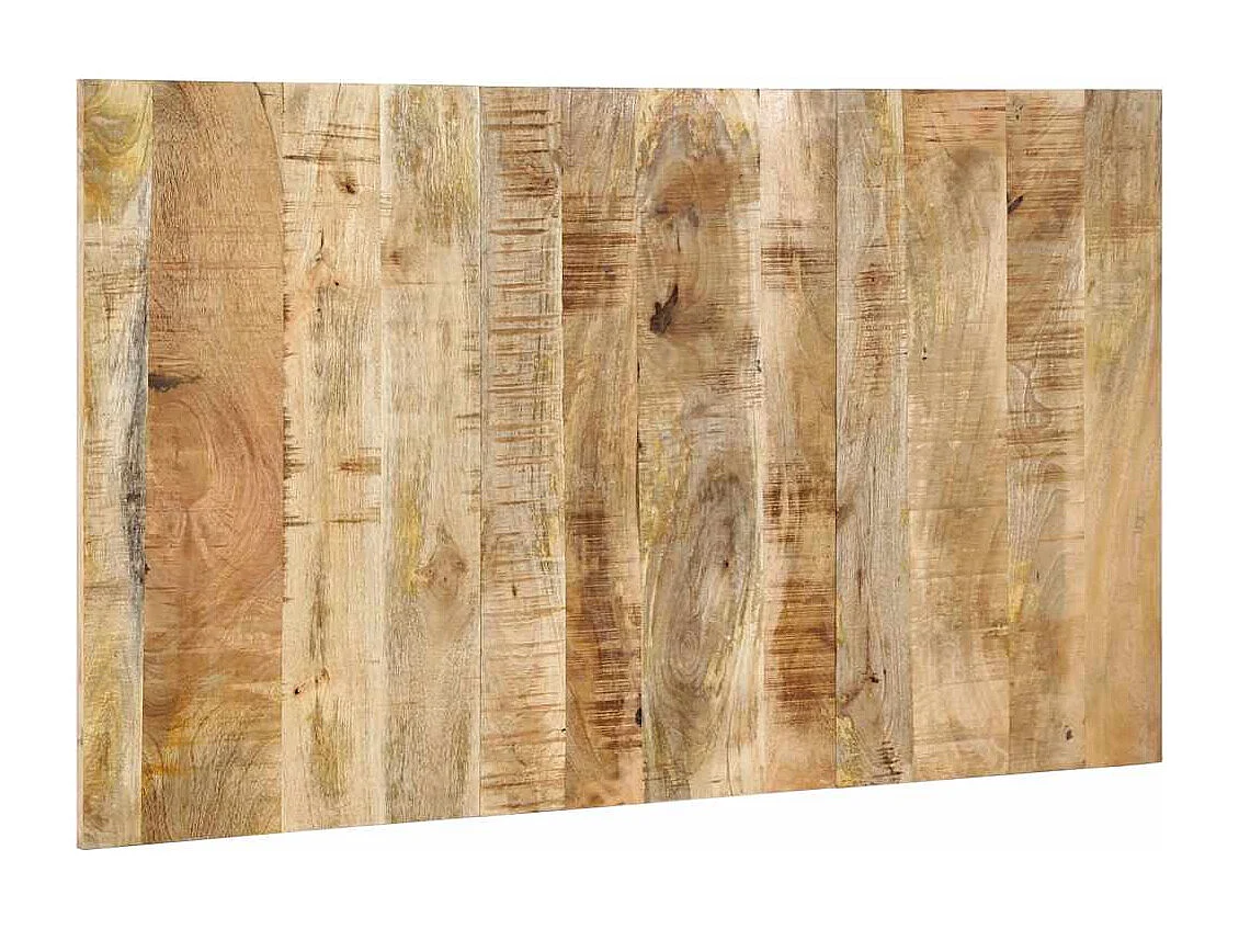 Cabecero de cama 140 cm madera maciza de mango rugoso