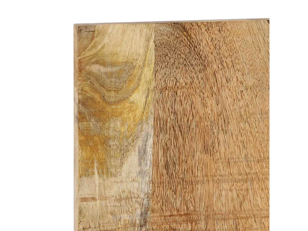 Cabecero de cama 140 cm madera maciza de mango rugoso