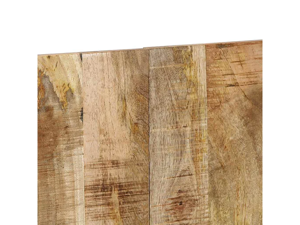 Cabecero de cama 140 cm madera maciza de mango rugoso
