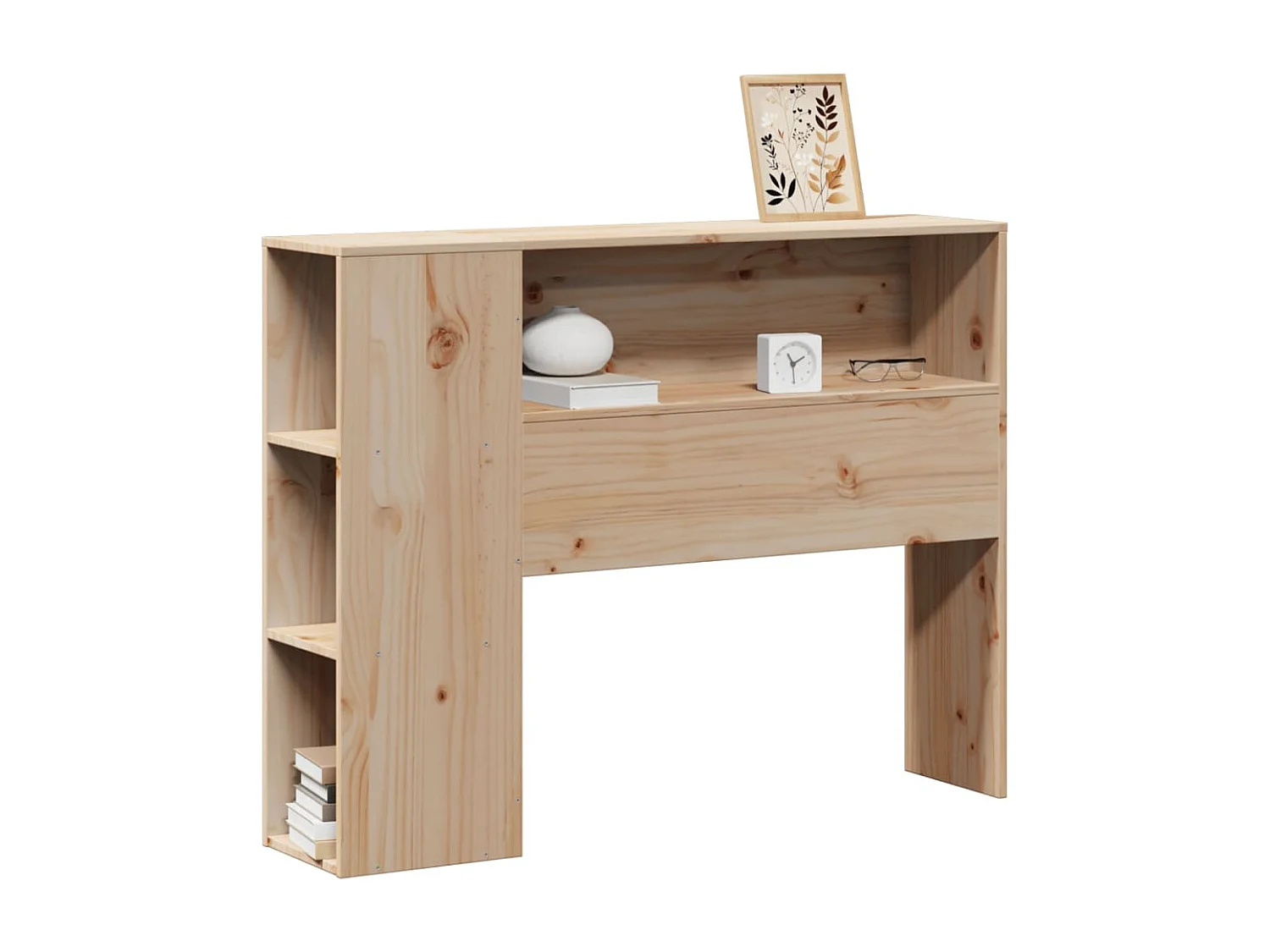 Tête de lit avec rangement 100 cm bois massif de pin