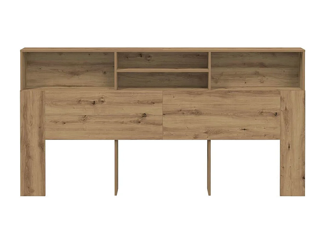 Armoire de tête de lit chêne artisanal 200x19x103,5 cm