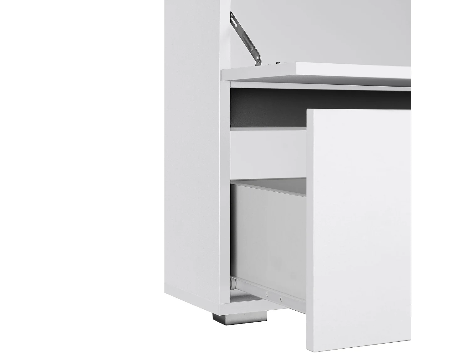 Wisla  | Set de salle de bain avec 2 armoires en aspect bois blanc