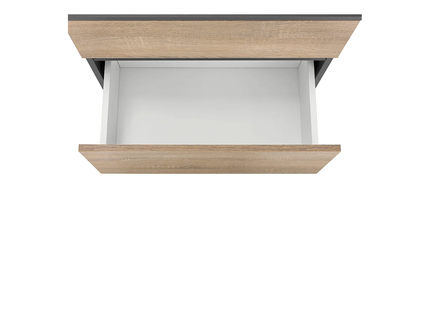 Wisla  | Set de salle de bain avec 2 meubles en chêne aspect anthracite