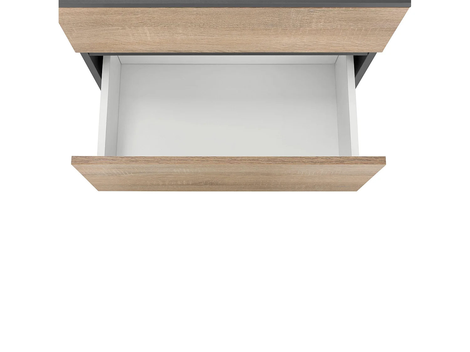 Wisla  | Set de salle de bain avec 2 meubles en chêne aspect anthracite