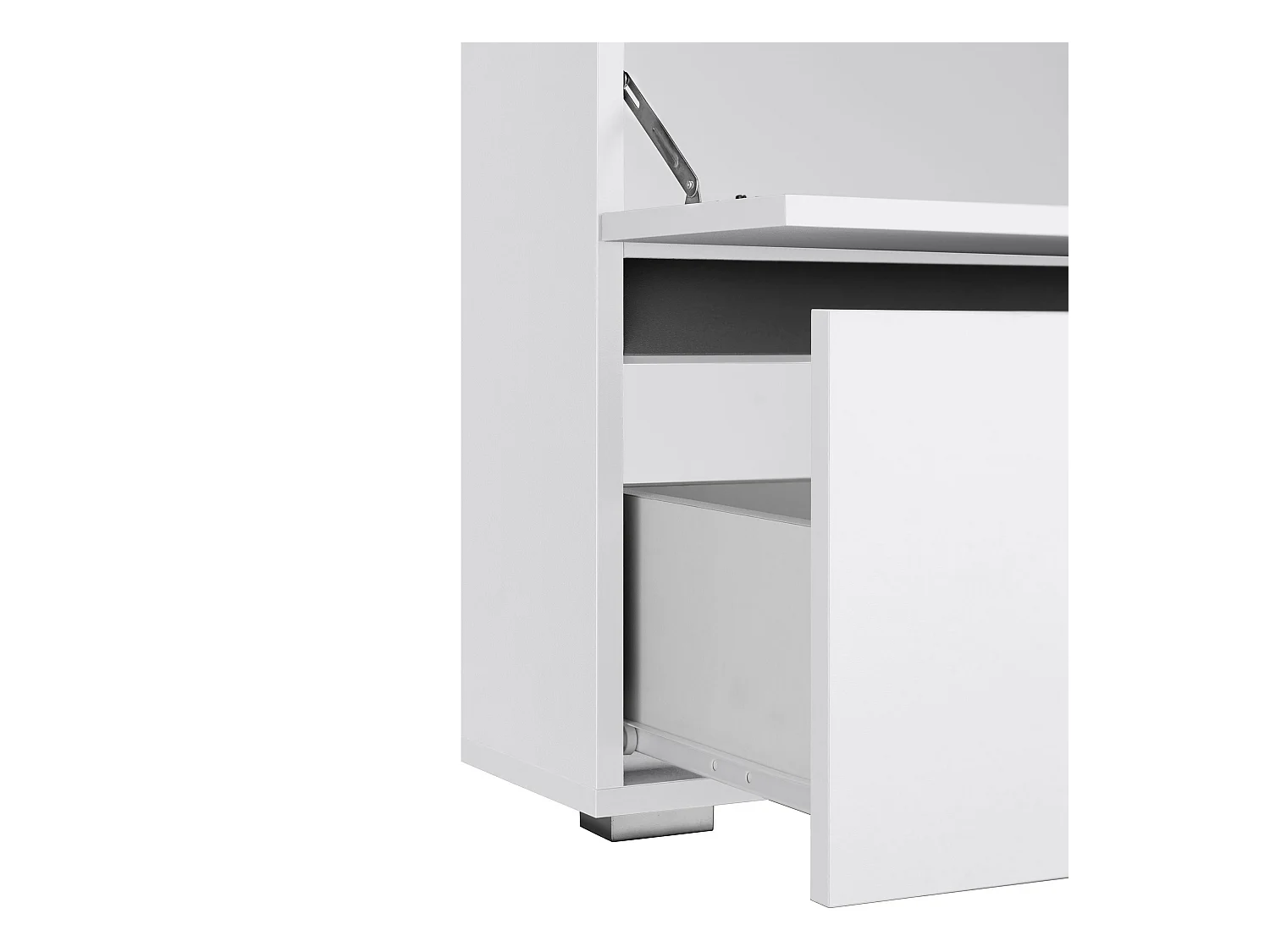 Wisla  | Set de salle de bain avec 2 armoires en aspect bois blanc