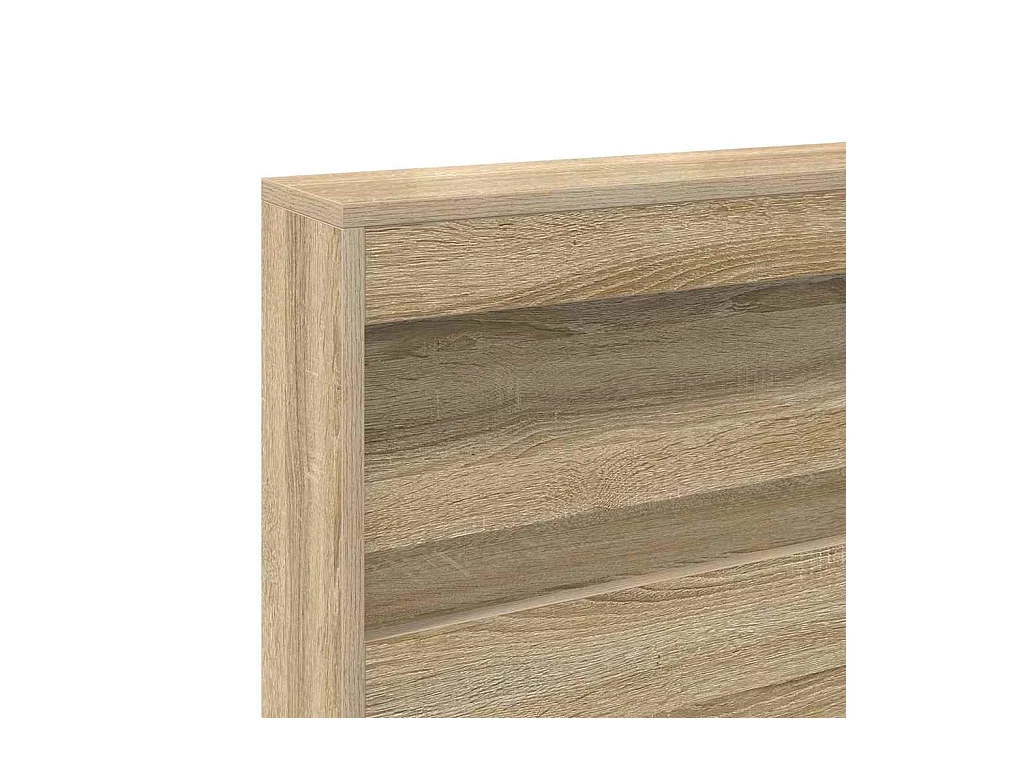 Cabecera de almacenamiento con estante Roble Sonoma 135 cm