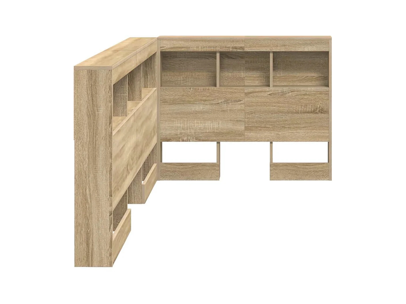 Tête de lit de rangement Chêne sonoma 90 cm Bois d'ingénierie