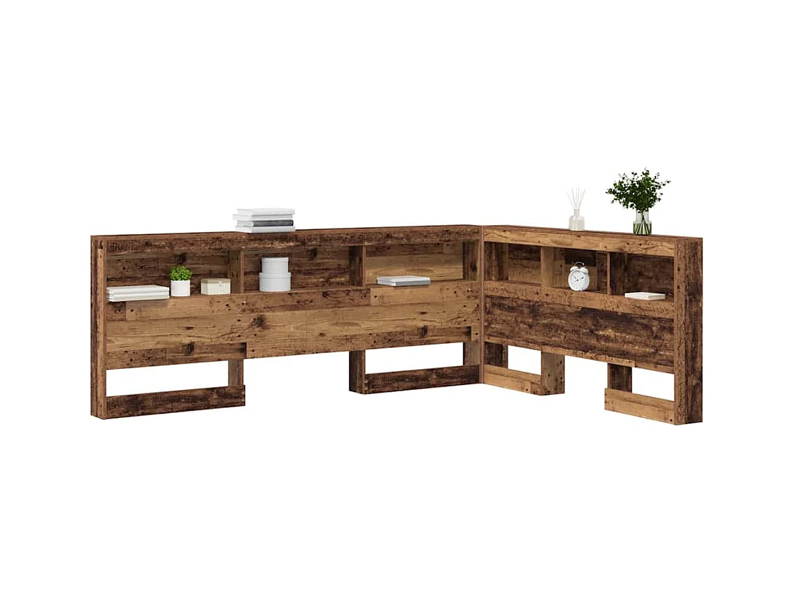 Tête de lit de rangement Bois ancien 135 cm Bois d'ingénierie