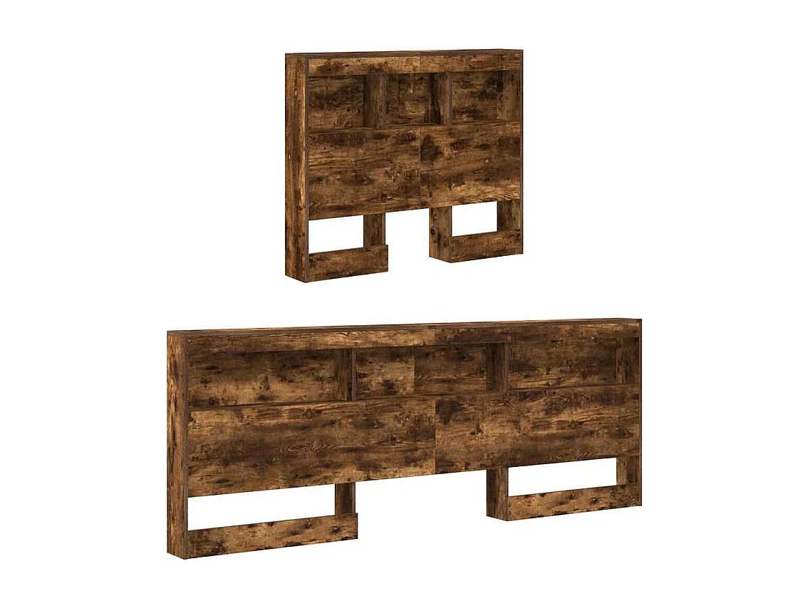 Tête de lit de rangement Chêne fumé 100 cm Bois d'ingénierie