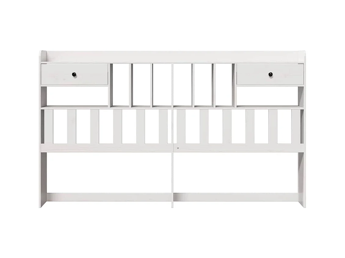 Cabecero de cama almacenaje madera maciza pino blanco 180 cm