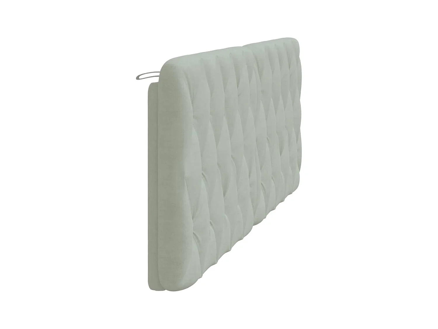 Tête de lit gris clair 193 cm velours