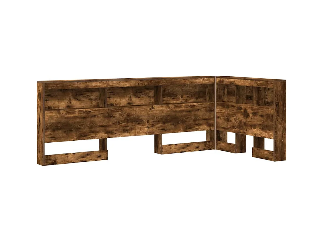 Tête de lit de rangement Chêne fumé 80 cm Bois d'ingénierie