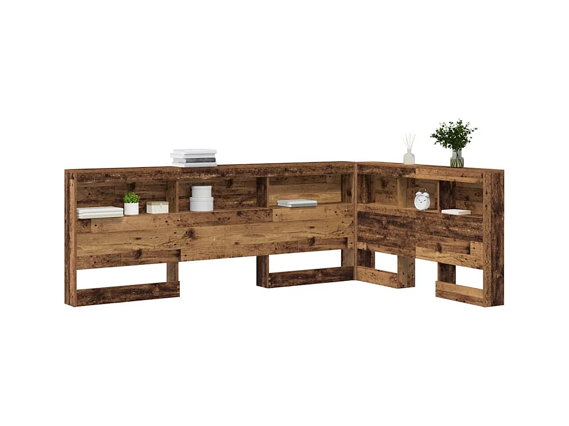 Tête de lit de rangement Bois ancien 120 cm Bois d'ingénierie