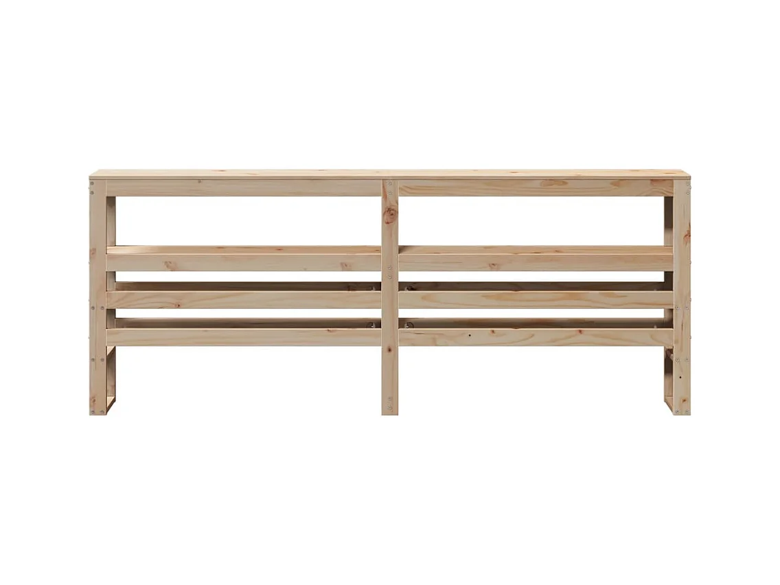 Cabecero de cama con estantes madera maciza de pino 180 cm