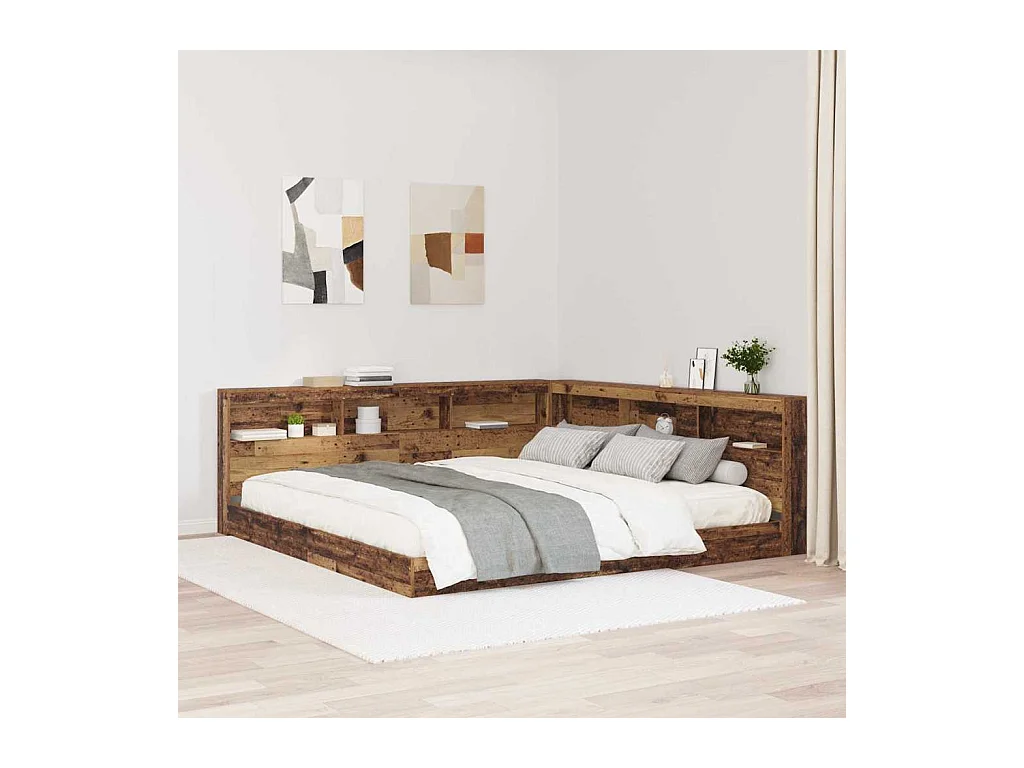 Tête de lit de rangement Bois ancien 180 cm Bois d'ingénierie