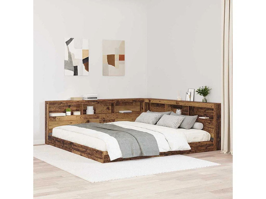 Tête de lit de rangement Bois ancien 180 cm Bois d'ingénierie