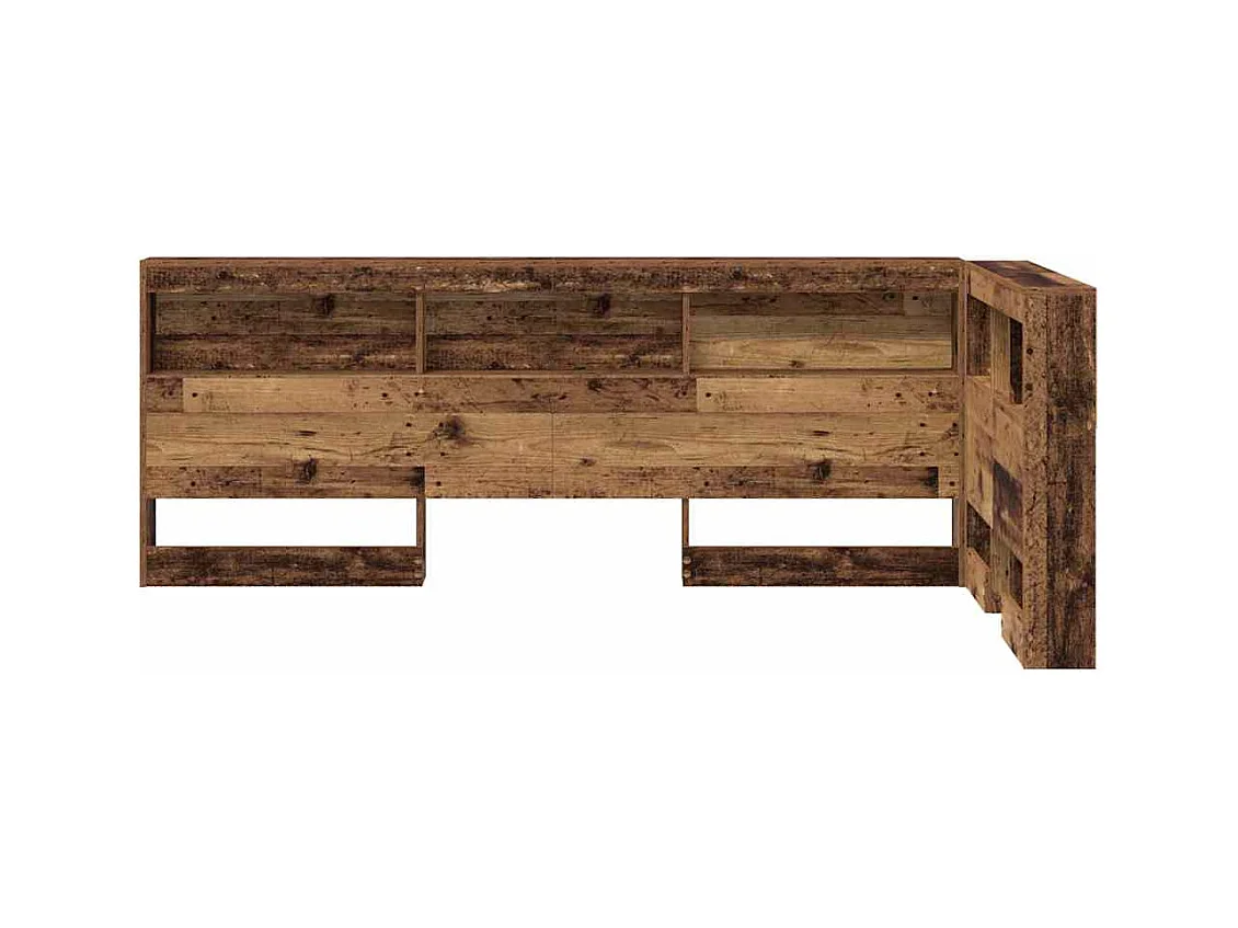 Tête de lit de rangement Bois ancien 90 cm Bois d'ingénierie