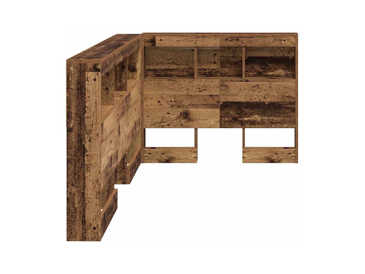 Tête de lit de rangement Bois ancien 90 cm Bois d'ingénierie