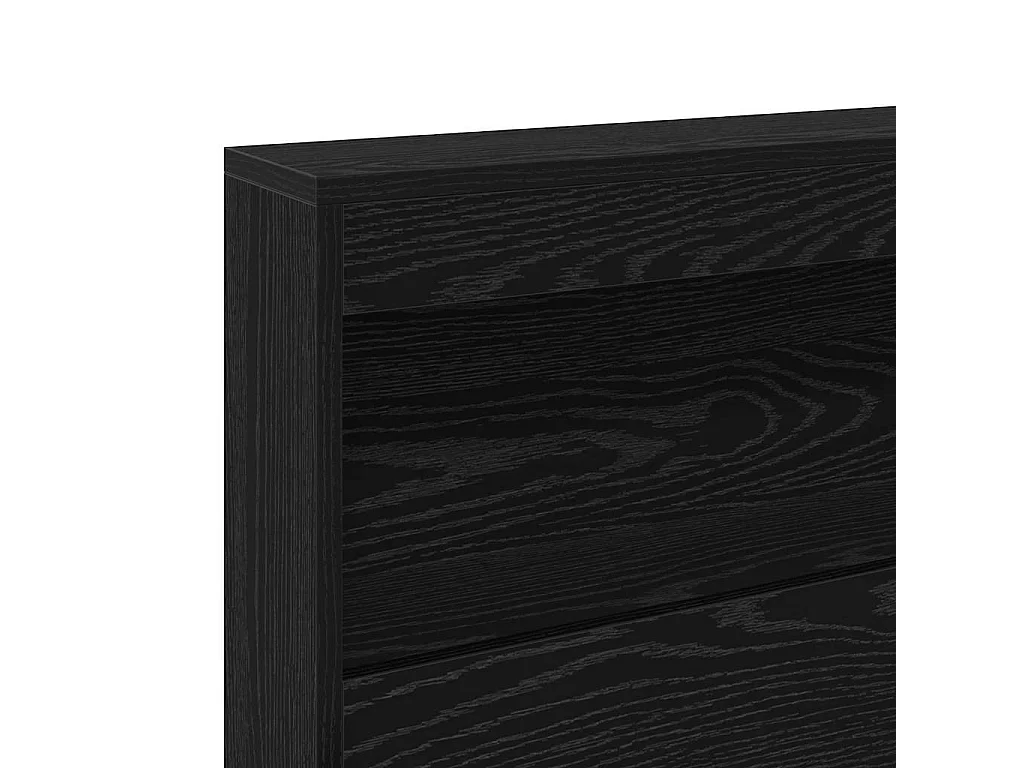 Tête de lit de rangement Chêne noir 100 cm Bois d'ingénierie