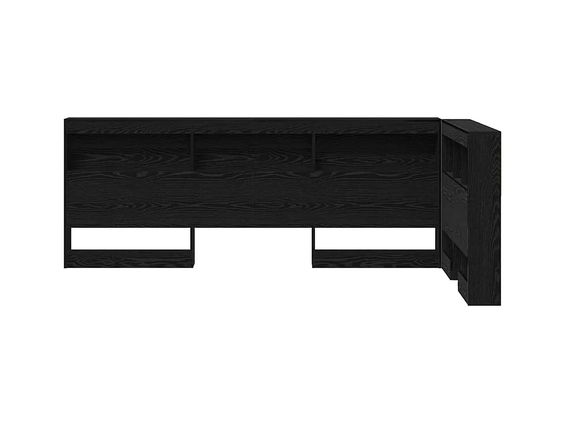 Tête de lit de rangement Chêne noir 80 cm Bois d'ingénierie