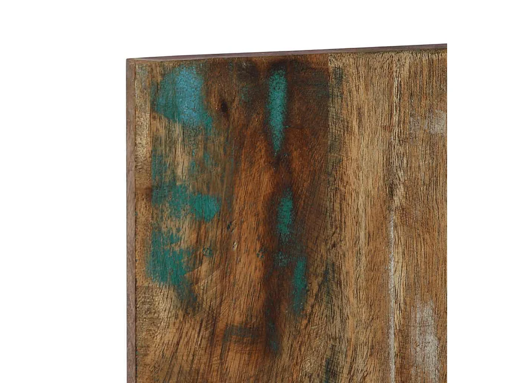 Tête de lit multicolore 140 cm bois massif récupération