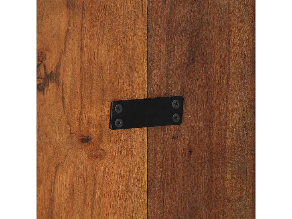 Tête de lit multicolore 140 cm bois massif récupération