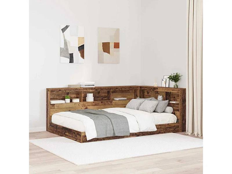 Tête de lit de rangement Bois ancien 120 cm Bois d'ingénierie