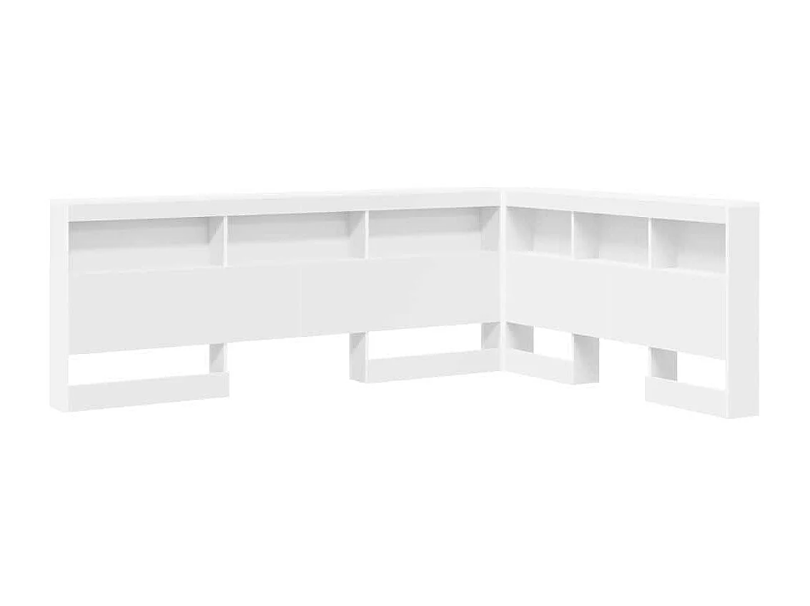 Tête de lit de rangement Blanc 160 cm Bois d'ingénierie