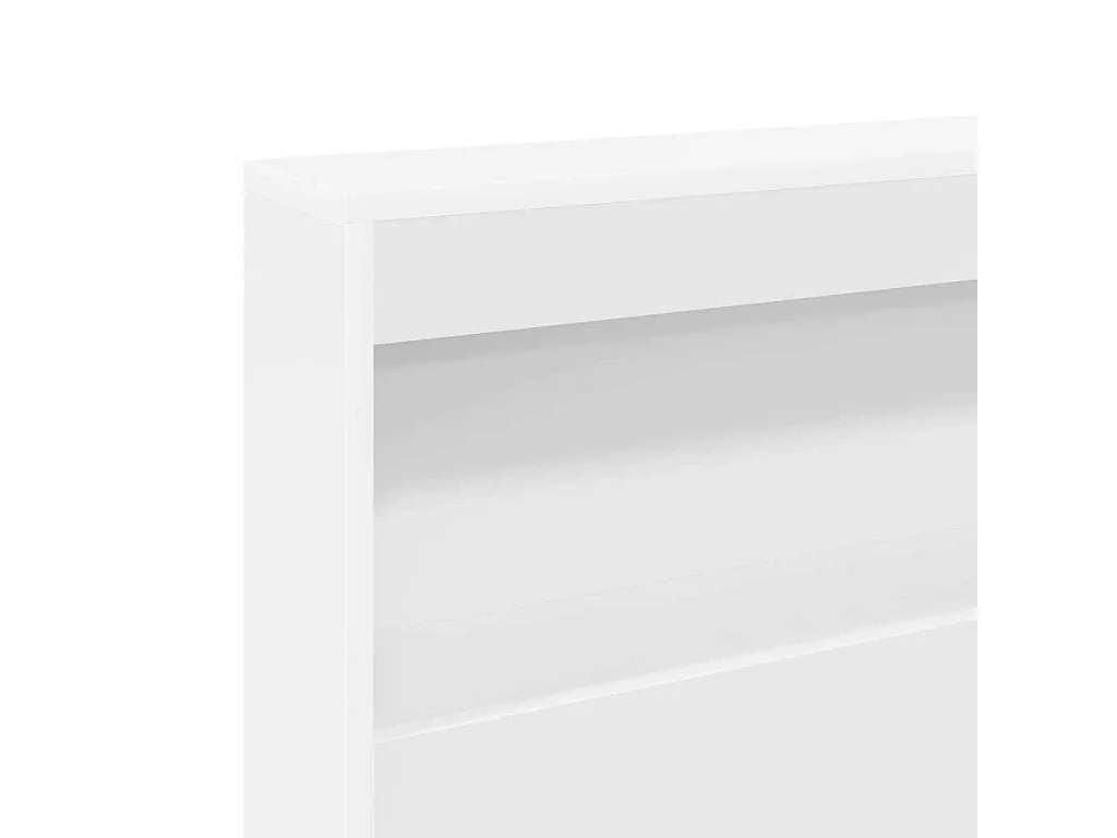 Tête de lit de rangement Blanc 160 cm Bois d'ingénierie