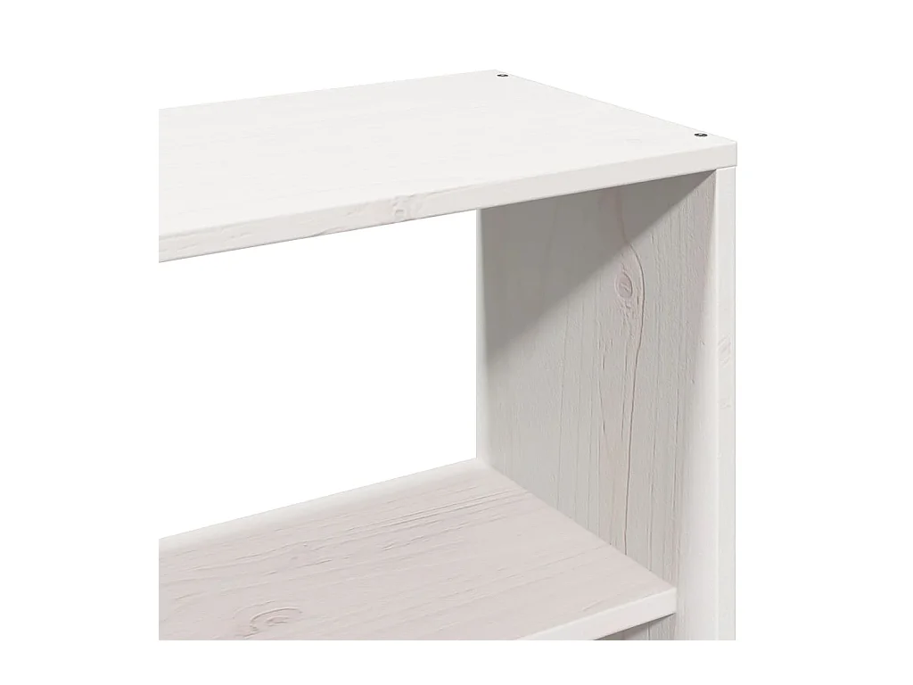 Hoofdbord met opbergruimte 160 cm massief grenenhout wit