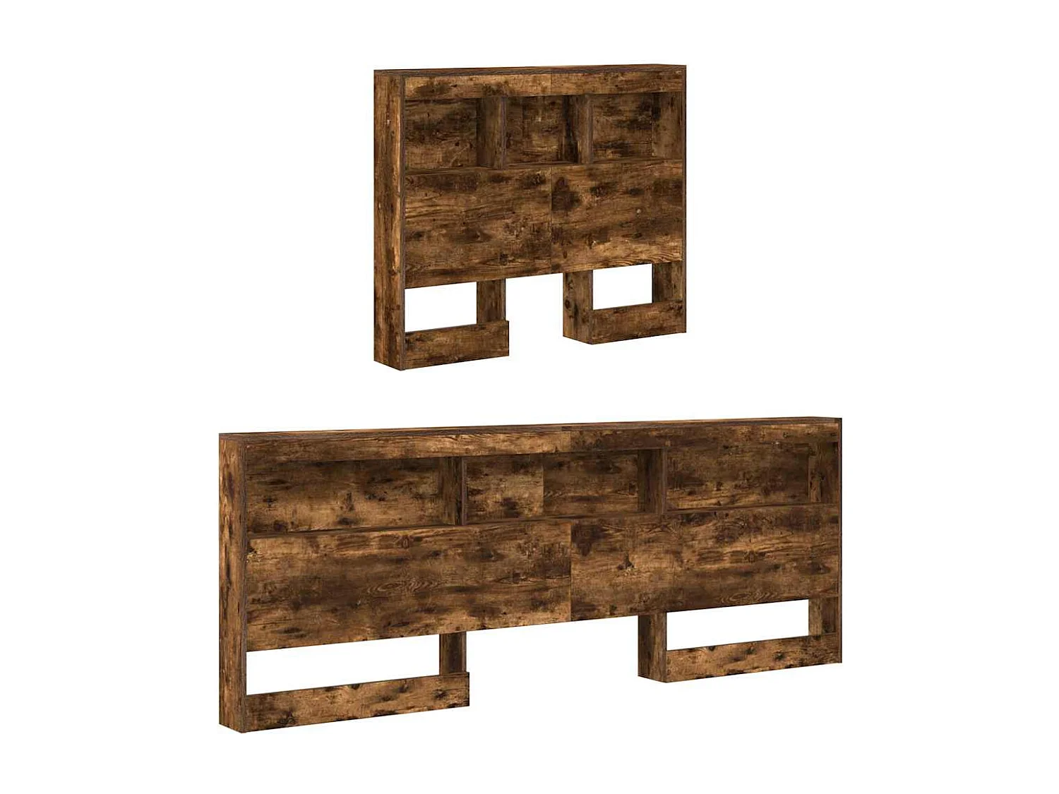 Tête de lit de rangement Chêne fumé 90 cm Bois d'ingénierie