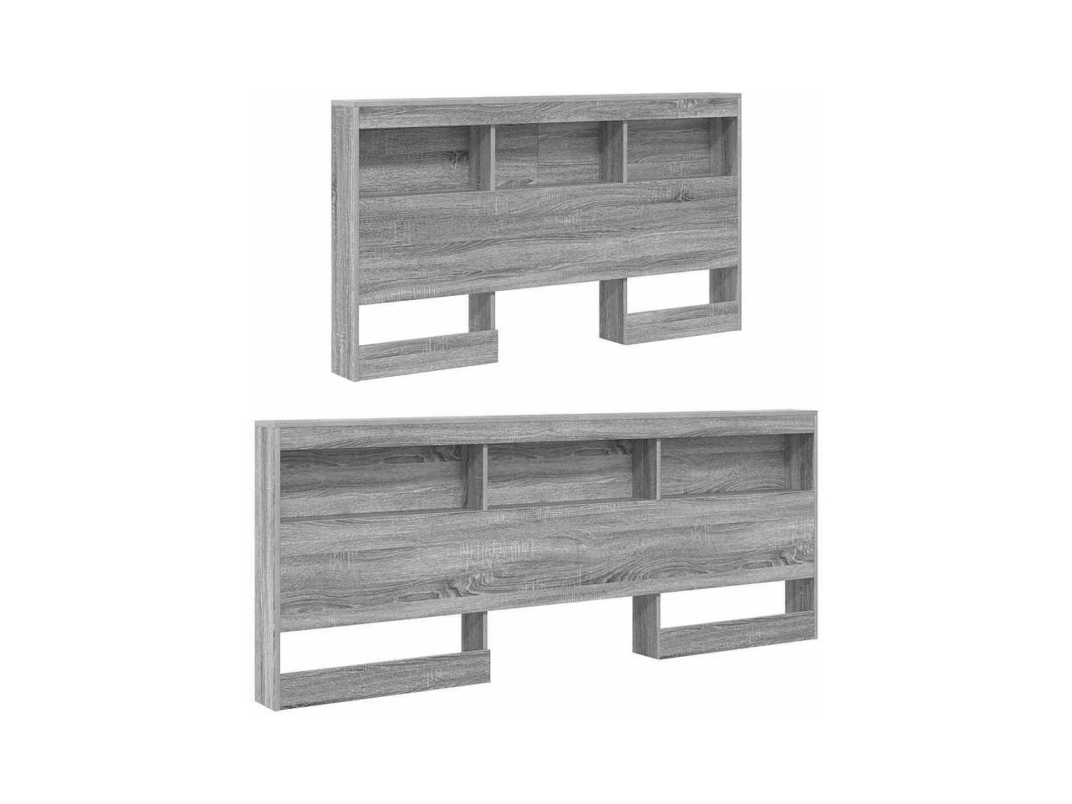 Tête de lit de rangement Sonoma gris 140 cm Bois d'ingénierie
