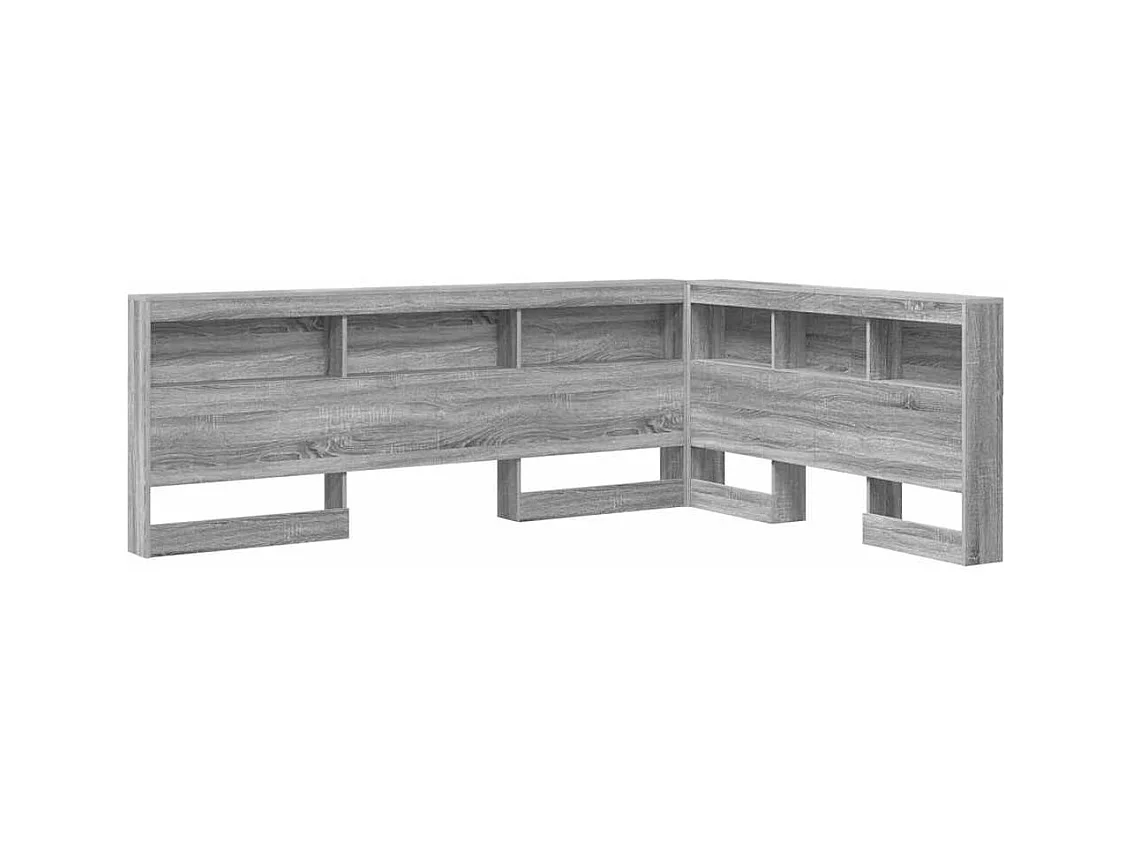 Tête de lit de rangement Sonoma gris 135 cm Bois d'ingénierie