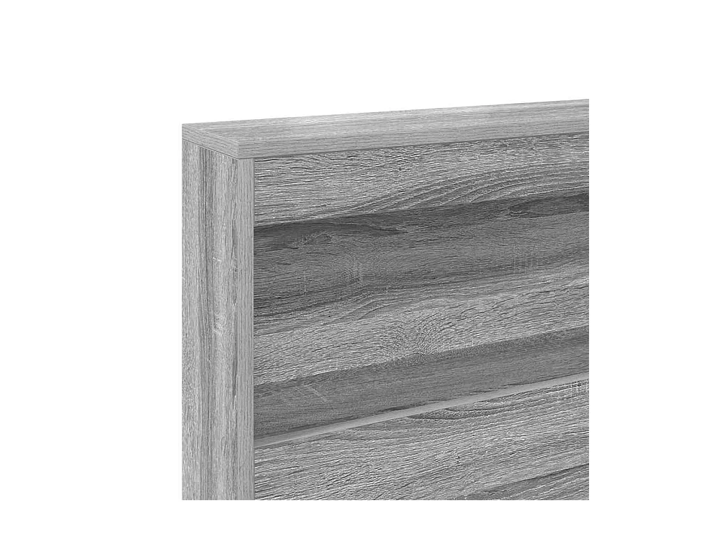 Tête de lit de rangement Sonoma gris 135 cm Bois d'ingénierie